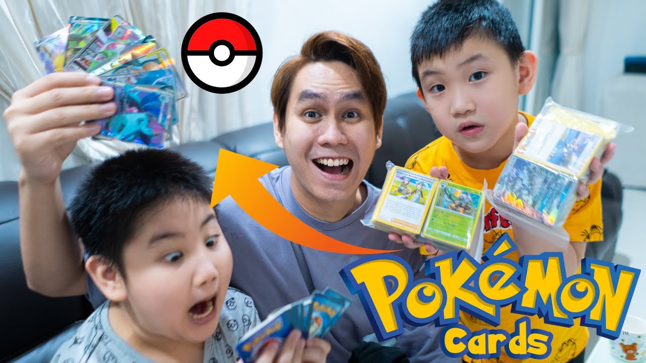 买POKEMON CARDS送给小孩子！ 高兴到疯了!