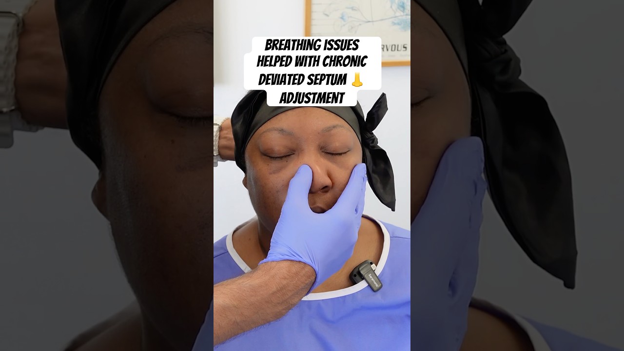 Chronic Deviated Septum Adjustment @drrahim #chiropractic #shorts