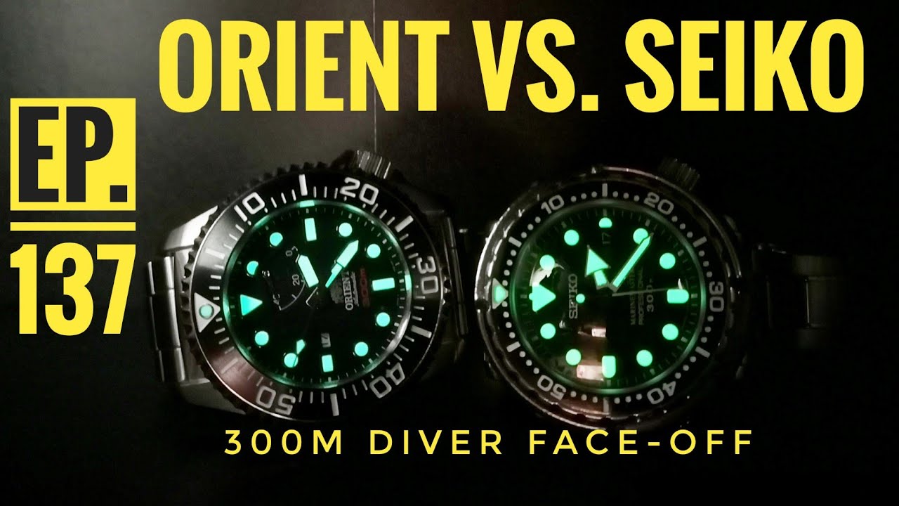 Orient vs. Seiko: 300m diver face-off