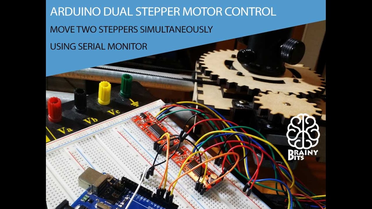 Control 2 Stepper Motor using an Arduino, Easy Driver and Serial Monitor - Tutorial