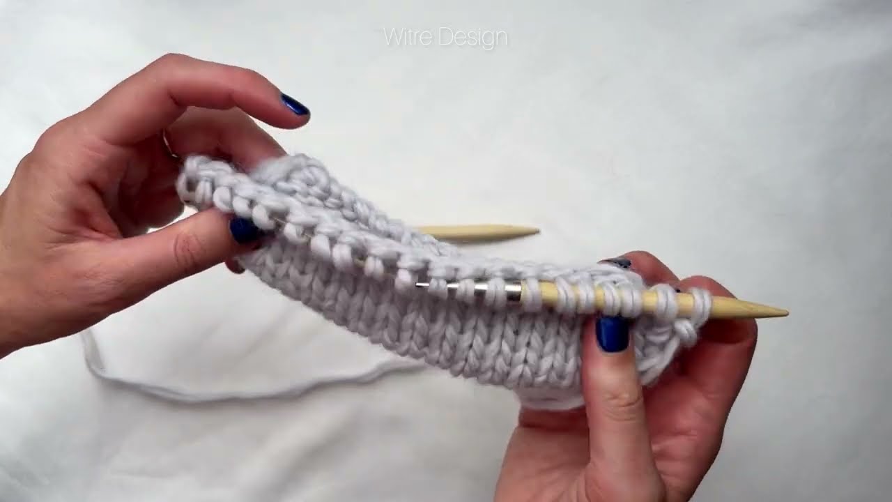 Attach folded edge // Strikk sammen brettekant | Witre Design