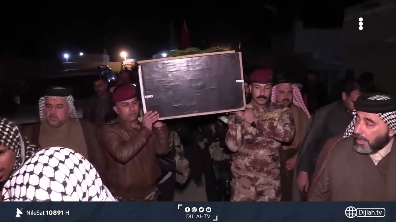 قضاء الغراف يزف أحد شهـداء هجوم العظـيم الإرهـابي