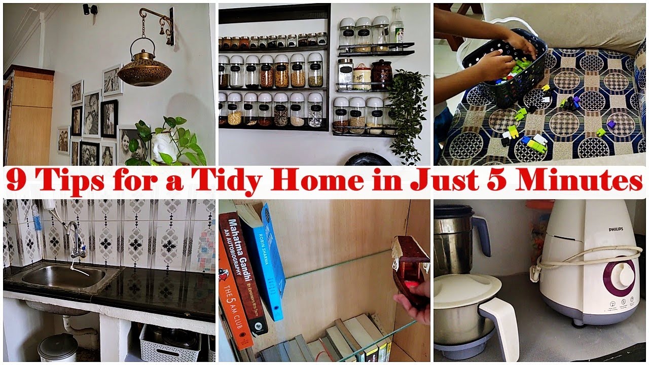 Spend just 5 mins for a tidy home all the time | Make tidying easier with these 9 tips