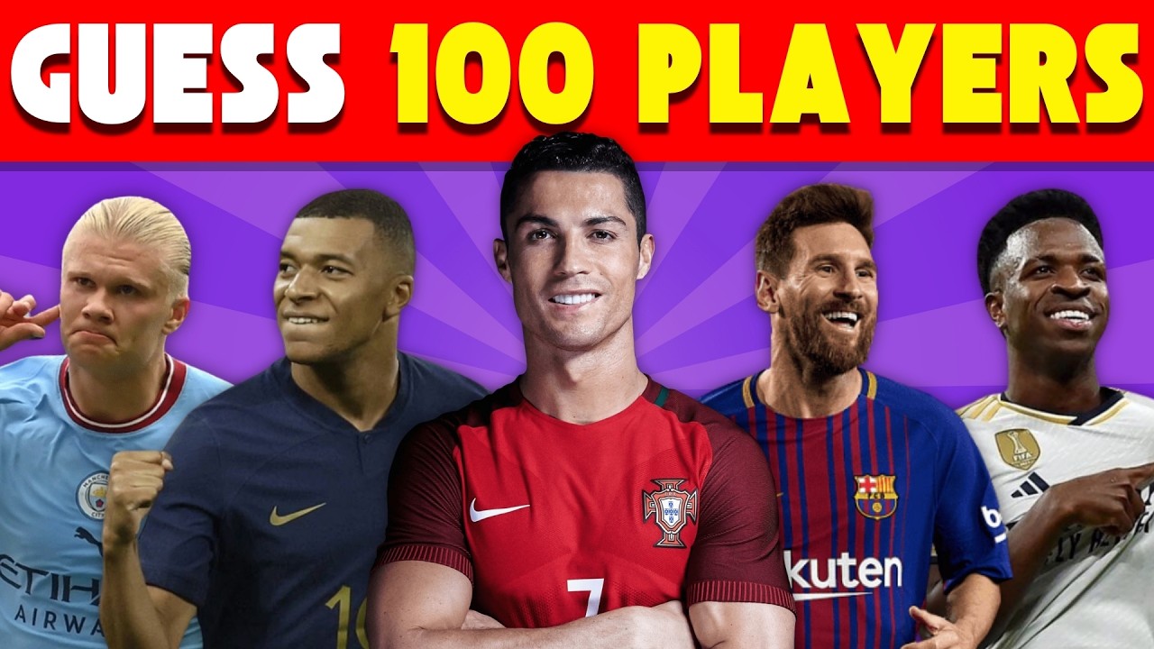 Guess the Footballer in 3 Seconds! | 100 Famous Players | Ultimate Football Quiz 2024