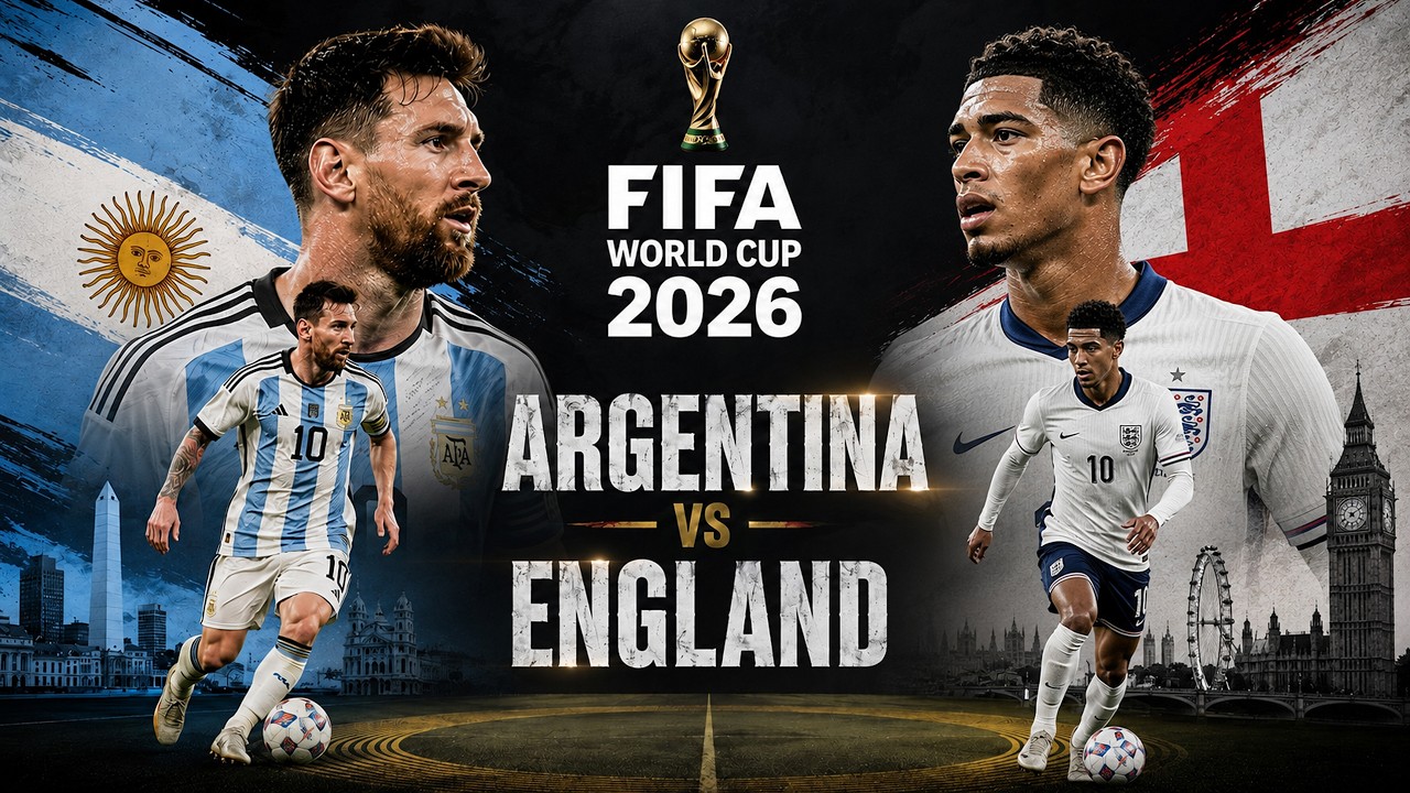 Argentina Vs England LIVE | FIFA World Cup 2026 SEMIFINAL LIVE | Argentina Vs England | WC SEMIFINAL