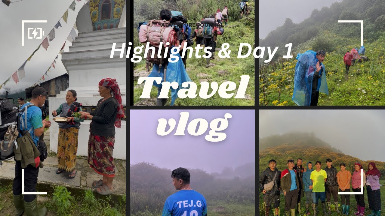 Trekking to Dudhpokhari 2082// Part-l (Highlights & Day 1)🌧️🌤️🌺 पसगाउ देखि तप्रो सम्माको यात्रा !!