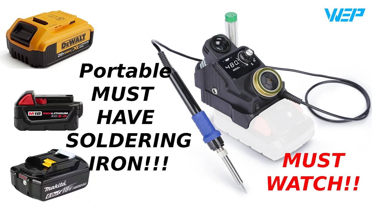 Аккумуляторный паяльник DeWalt/Milwaukee/Makita, комплект WEP 937D-I.