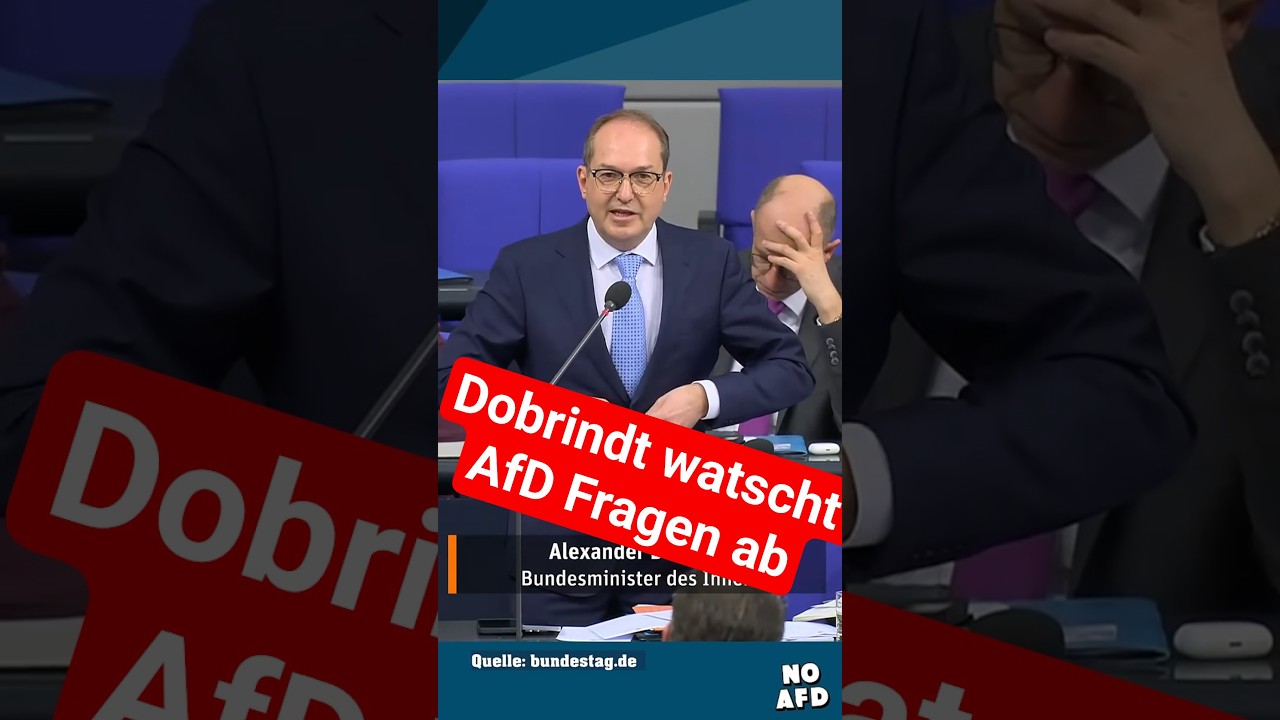 Dobrindt watscht AfD Fragen eiskalt ab