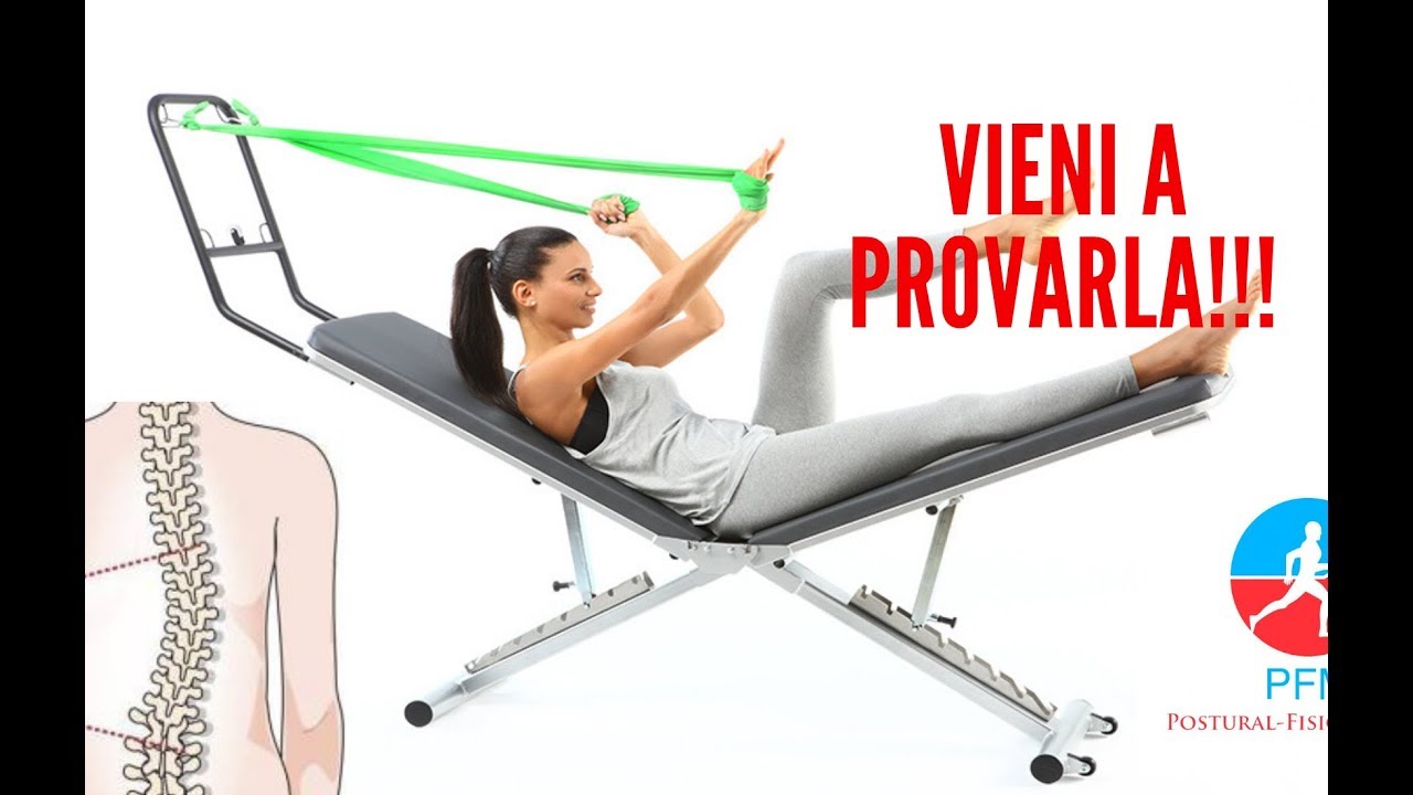 Riequilibrio muscolare con panca posturale