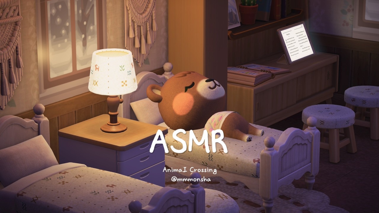 [모동숲 ASMR] 🐻안녕히 주무세요💭 (With 메이첼) | ACNH | あつ森
