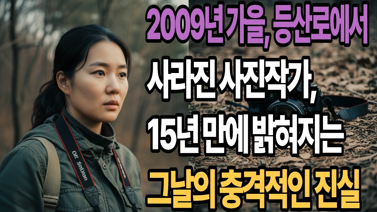 2009년 가을, 등산로에서 사라진 사진작가, 15년 만에 밝혀지는 그날의 충격적인 진실