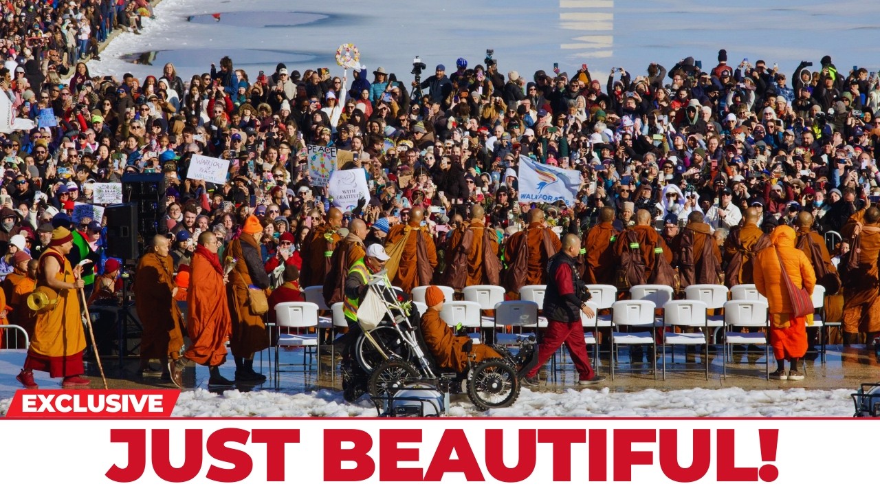 Just Beautiful! — When These Buddhist Monks Walked Through, Everything Slowed Down