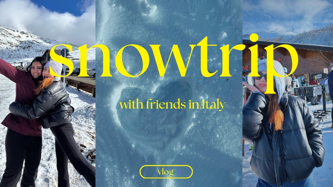 ski trip with friends ⛷️🏔️❄️ || in Abruzzo, Italy || 🏔️