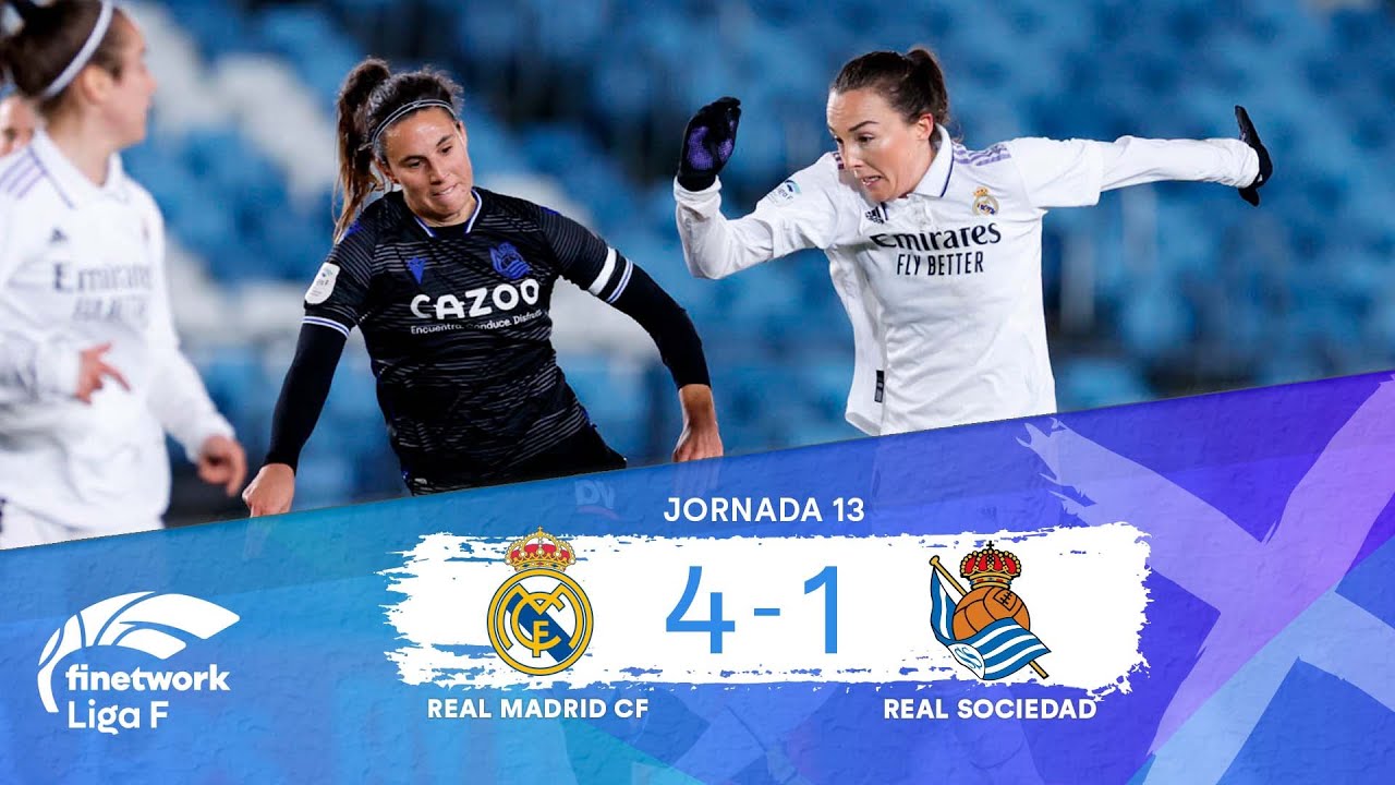 RESUMEN Y GOLES REAL MADRID CF FEMENINO vs REAL SOCIEDAD FEMENINO | Jornada 13 | FINETWORK LIGA F