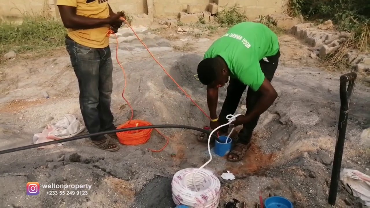 Installing Water Pump Inside Borehole