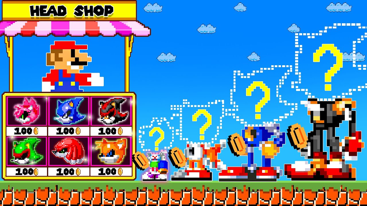 Super Mario Bros. But When Mario Opened A Head Store for All the Metal Sonic Characters