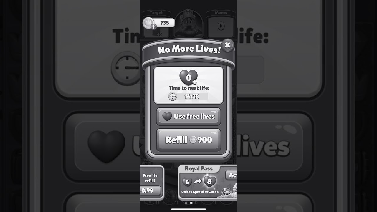 Royal Match Hardest Level 175 - DEAD! No MORE LIVES!