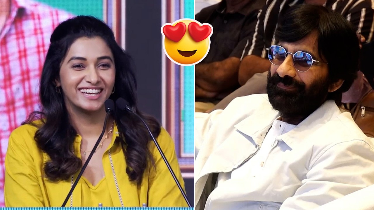 Priya Bhavani Shankar Speech at Irumudi Kattu GRAND Press Meet | Ravi Teja@AndhraTalkiesMedia