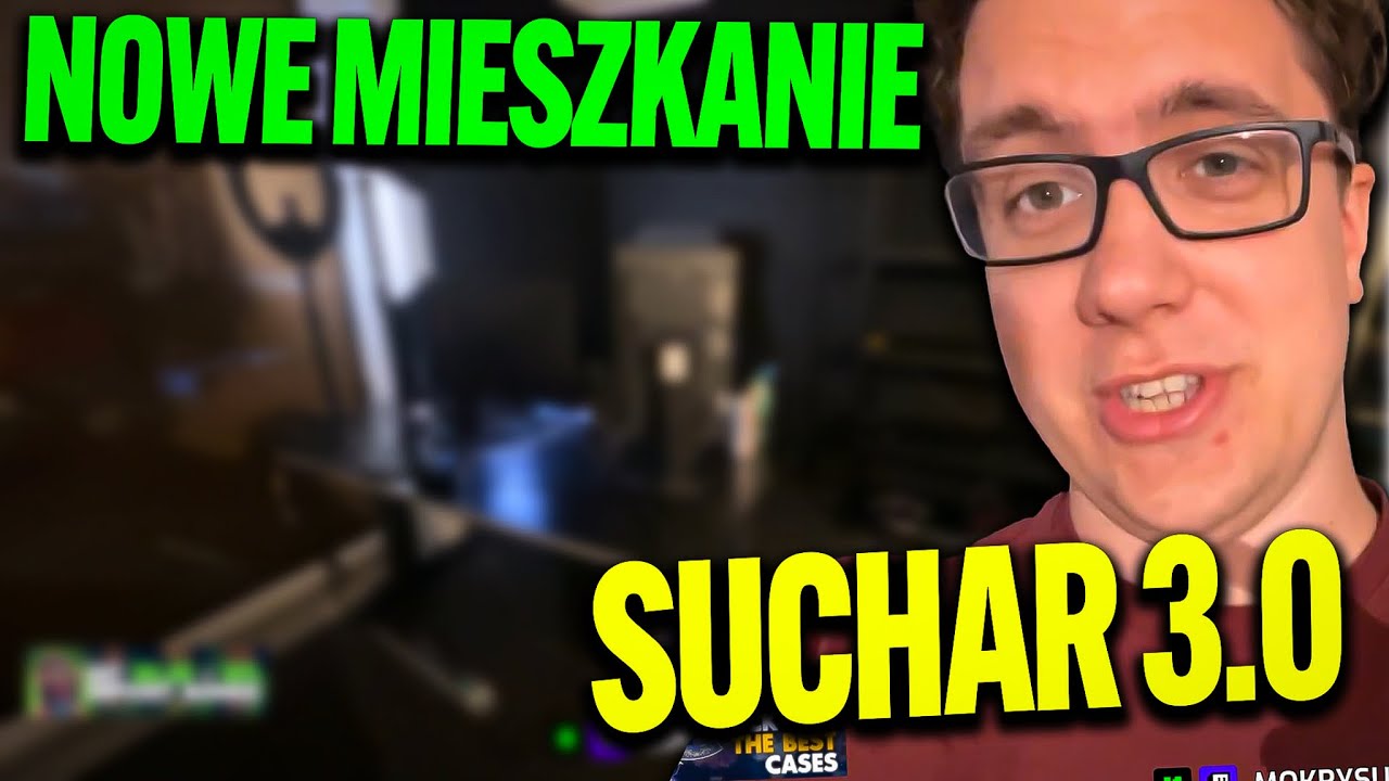 SUCHAR PIERWSZY STRIM Z NOWEGO MIESZKANIA, ROOM TOUR PO GARAŻU, NOWE OBIETNICE