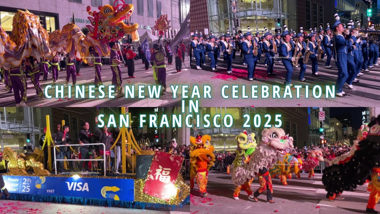 2025 San Francisco Chinese New Year Parade Highlights 三藩市農曆新年大巡遊 [4K]