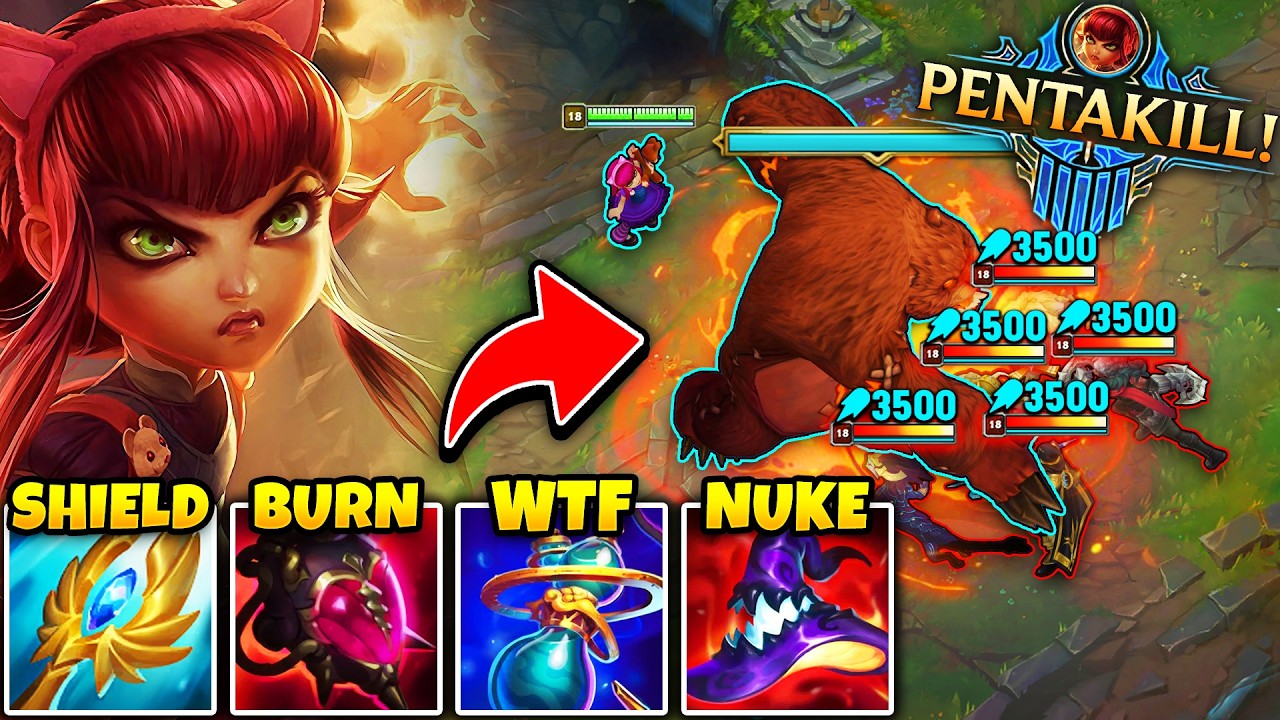 I COPIED THE RANK 1 ANNIE BUILD AND OH MY GOD IS IT BROKEN... (1V5 PENTAKILL)