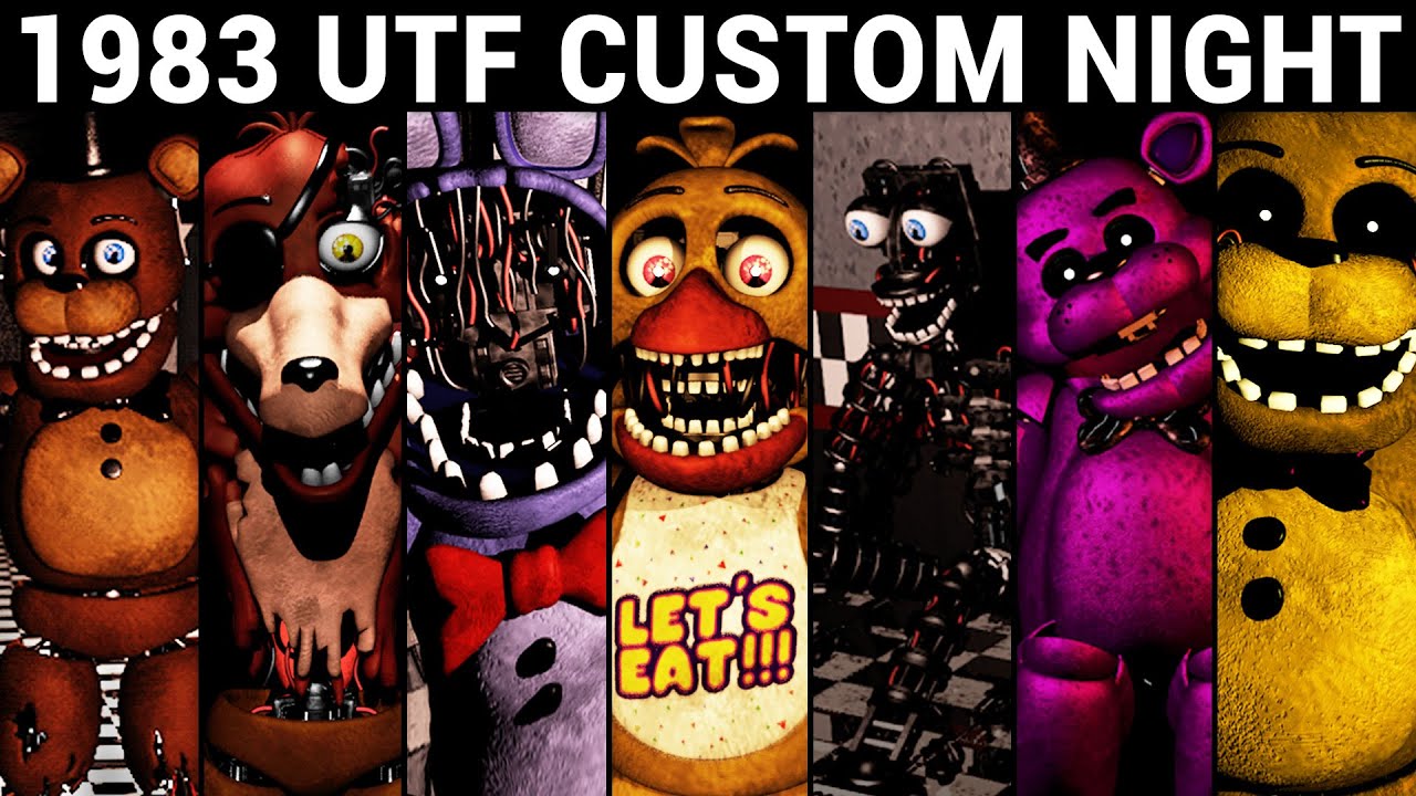 1983 UTF Custom Night - All Jumpscares (2:25)