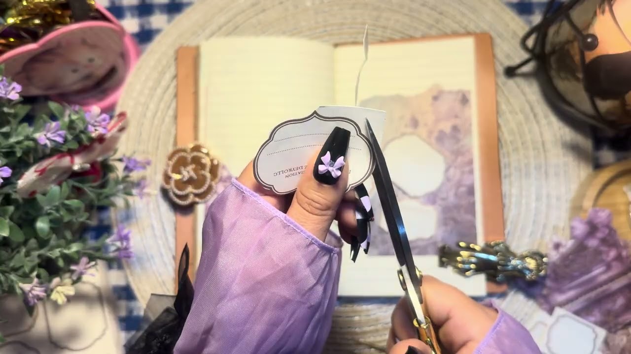 Asmr#journaling #scrapbooking asmrsound|| journal ideas 😃