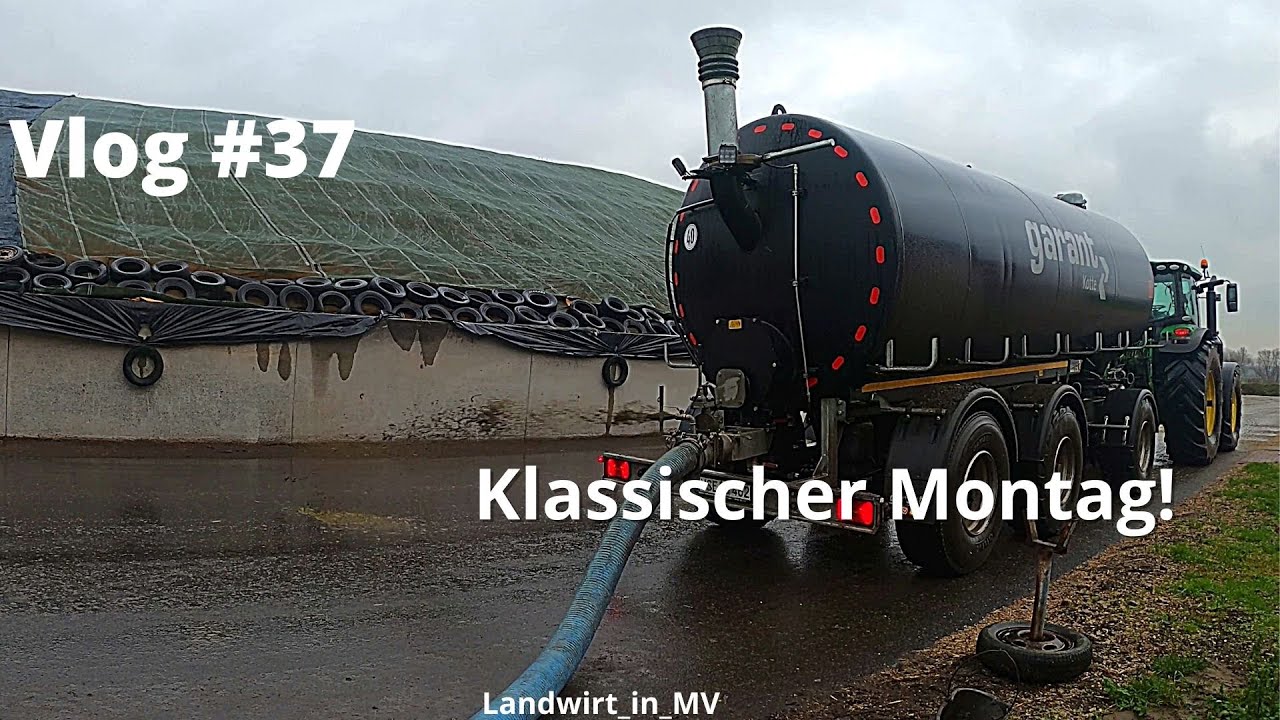 Vlog #37 Klassischer Montag. Rindergülle für die BGA fahren.