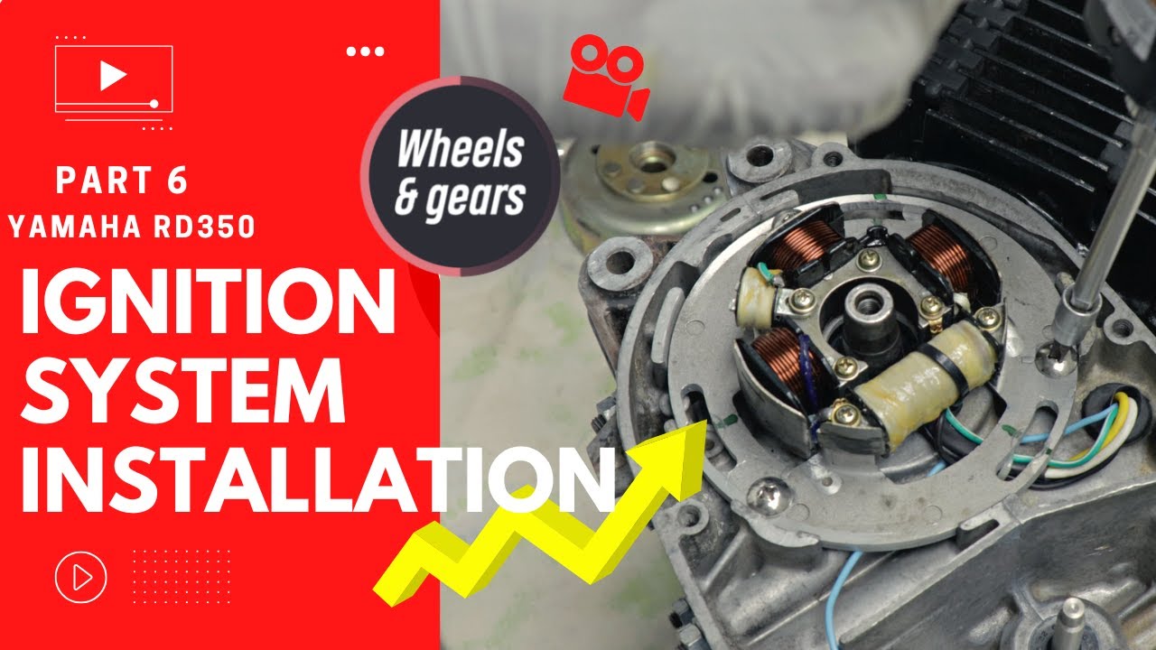 Yamaha Rd 350 ignition system installation engine rebuild part 6