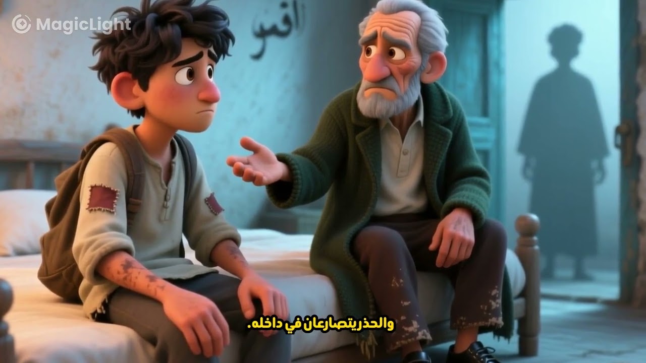قصه الرجل العجوز ولطفل