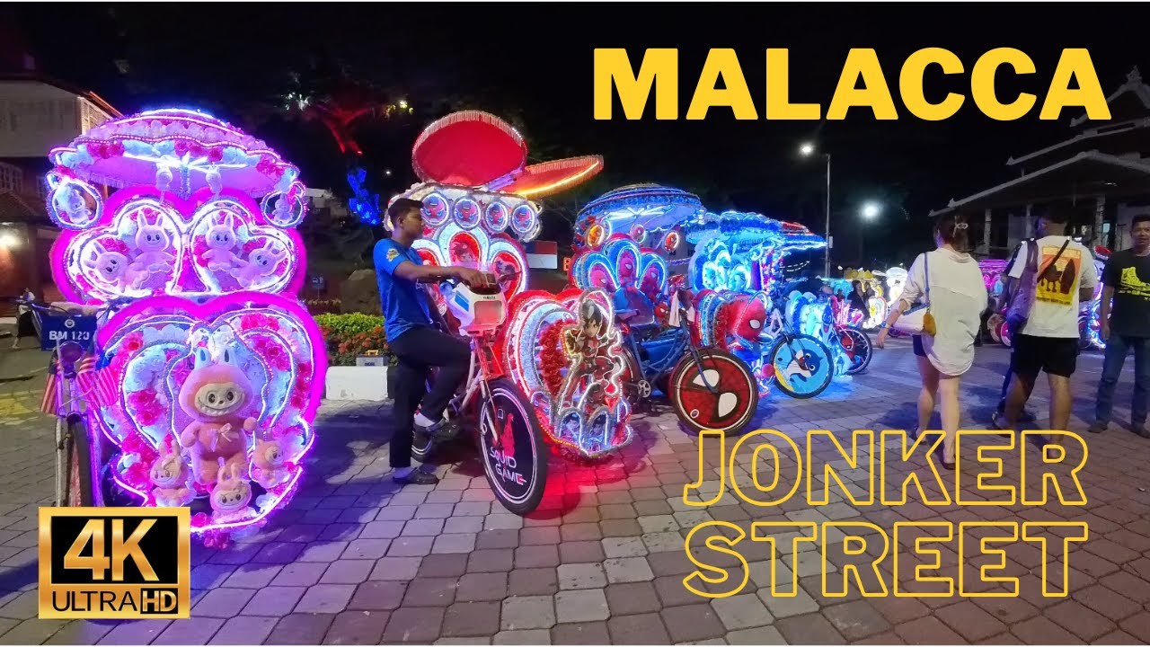 4K Malacca Melaka | Jonker Street | City Walk | Walking Tour | 马六甲 | 鸡场街