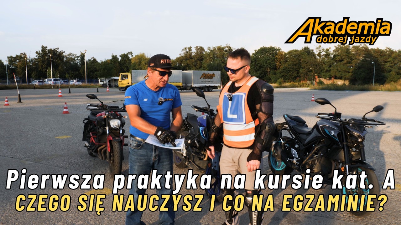 Prawo jazdy kat. A &ndash; pierwsza jazda i zadania egzaminacyjne