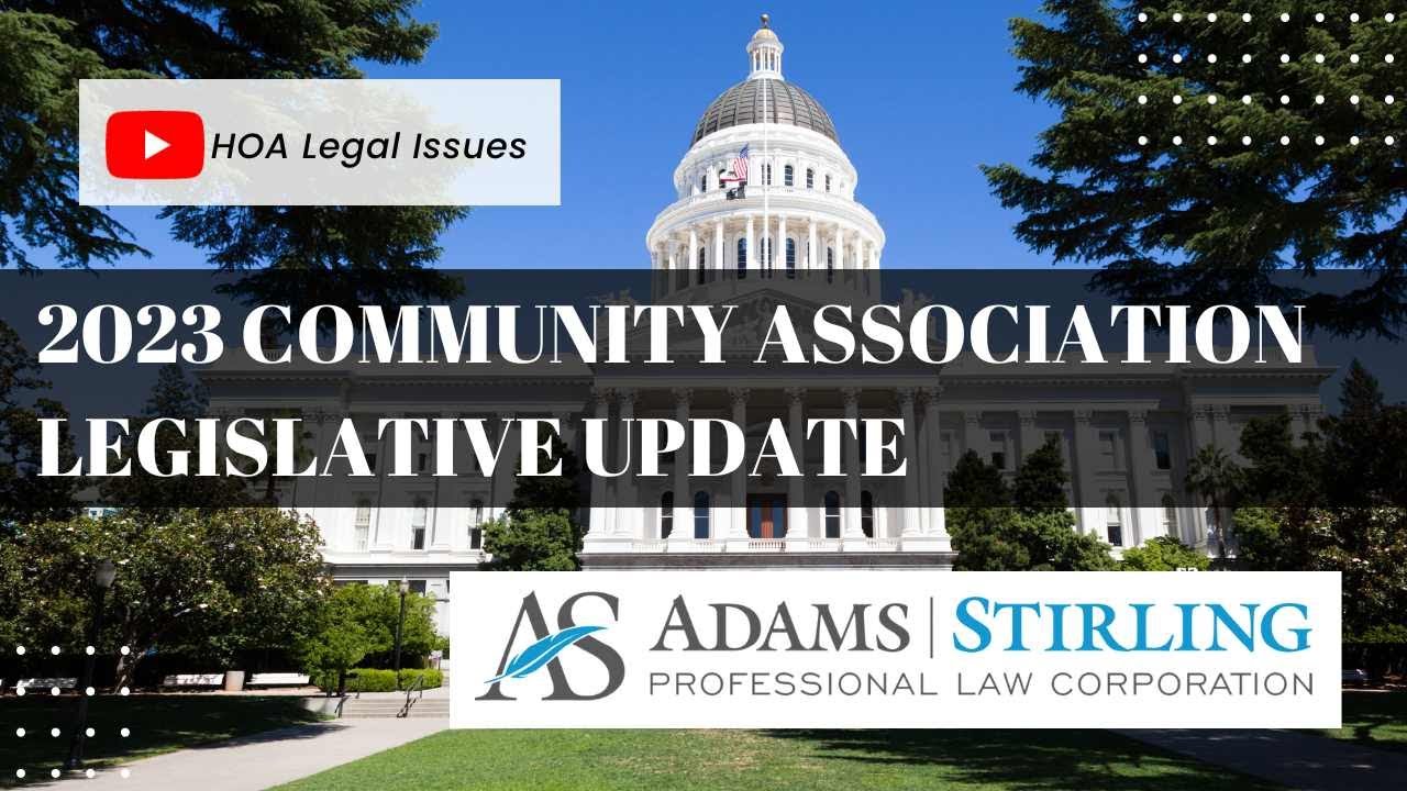 2023 Community Association Legislative Update