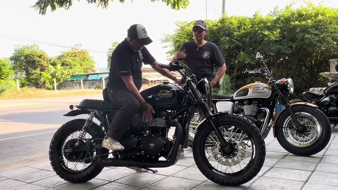 Triumph thruxton 900 แต่งสวยๆ