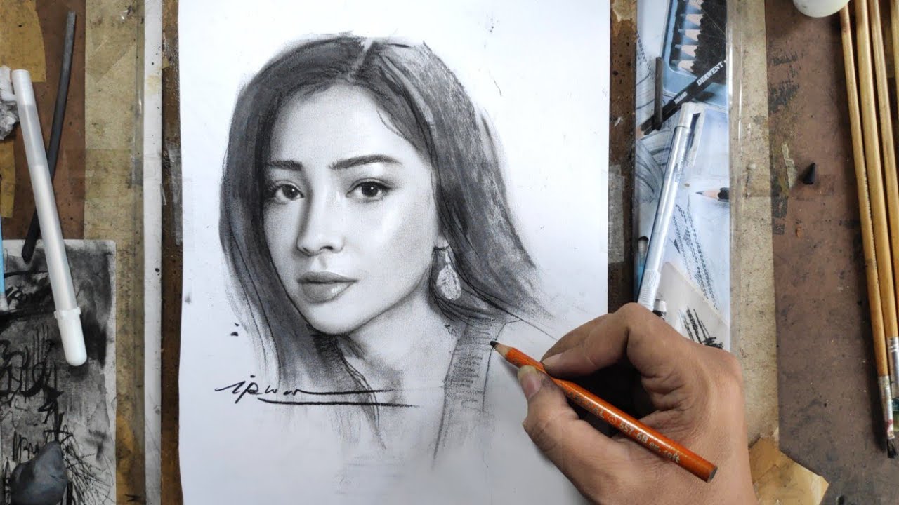 Lukisan Pensil NIKITA WILLY