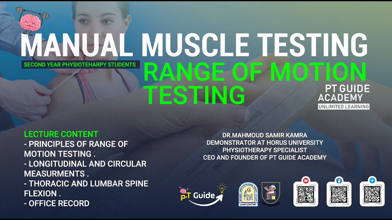 Muscle test - joint range of motion testing
