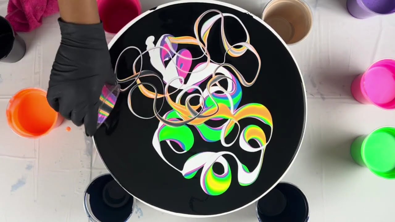 Check Out These Amazing Rainbow Acrylic Pour Techniques! Fluid Art Compilation