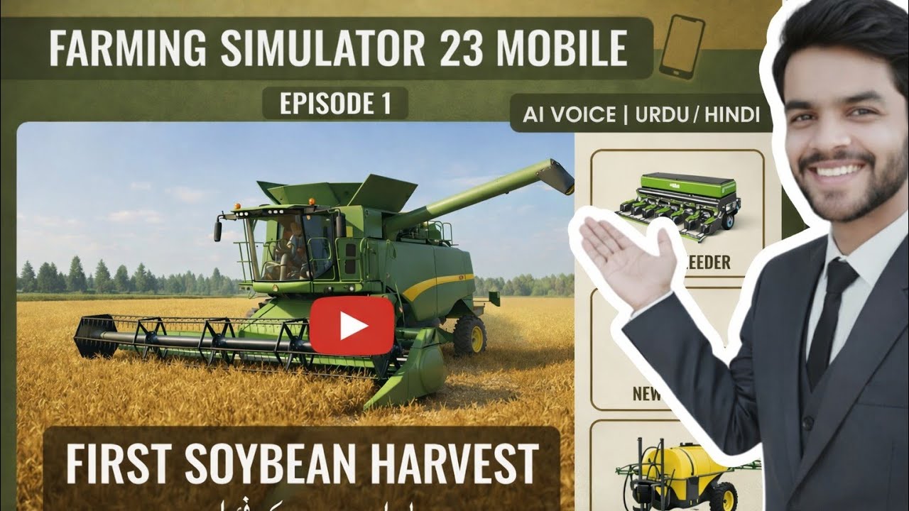 Let's play amberstone😜 Farming simulator 23😱 | Mobile game | E01 | QAVIGGAMING