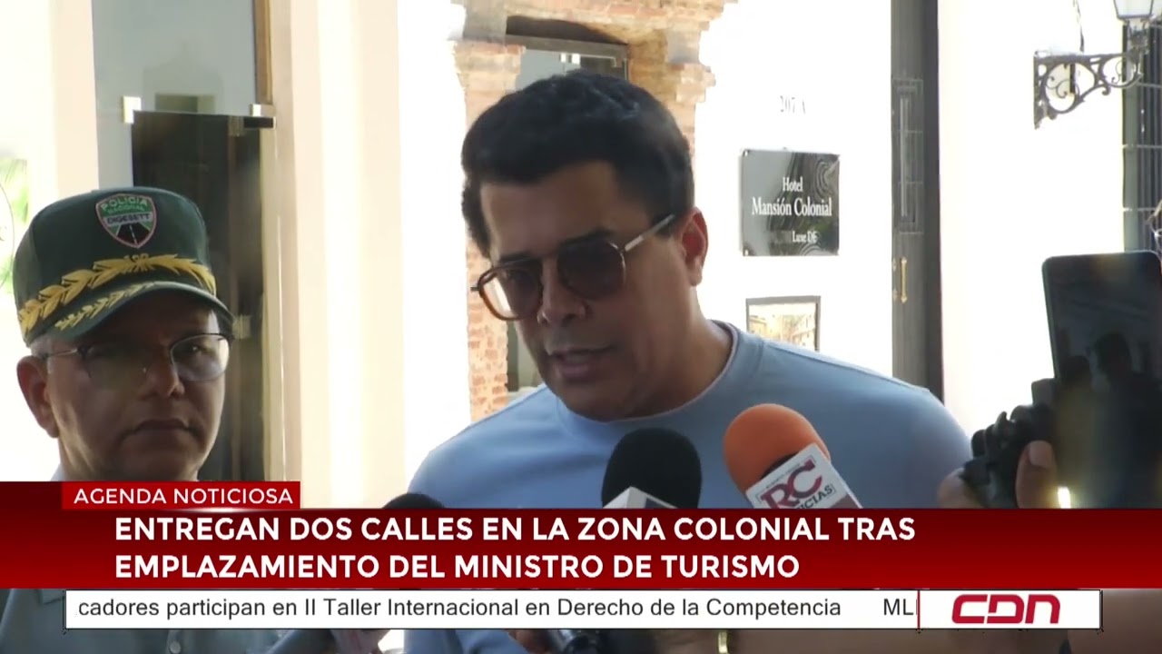 Entregan dos calles en la Zona Colonial tras emplazamiento del Ministro de Turismo