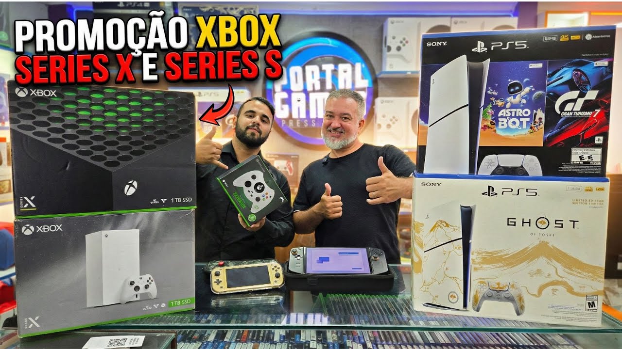 XBOX SERIES X E SERIES S, NOVOS E SEMI-NOVOS COM O MENOR PREÇO E A MAIOR GARANTIA.