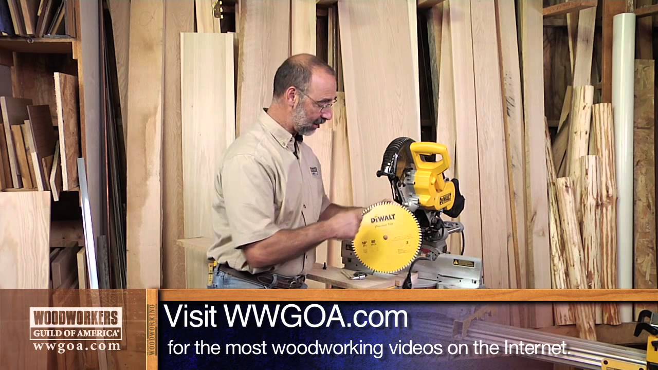 Woodworking Tips: Selecting a Blade for a Sliding Miter Saw