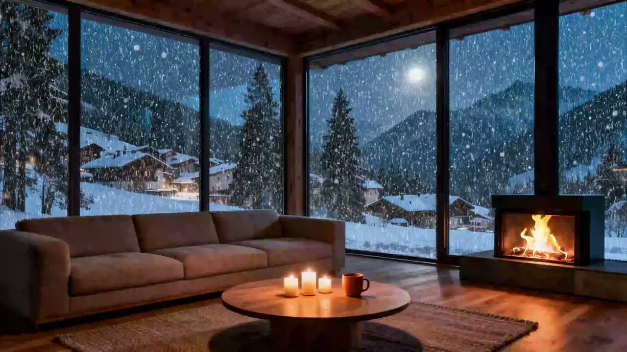 CozyHearth Winter Cabin 🔥 Fireplace Sounds for Deep Sleep and Peaceful Nights