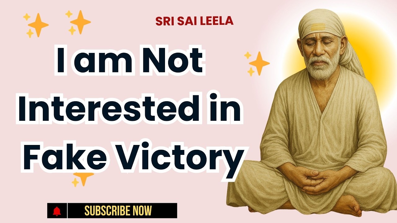 Sai Baba English |  I am Not Interested in Fake Victory  #saibabablessings
