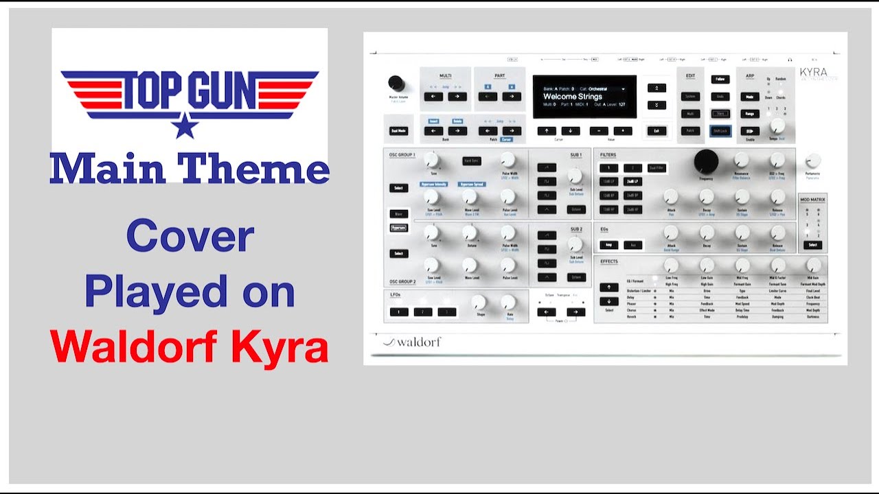 Top gun anthem on Waldorf Kyra