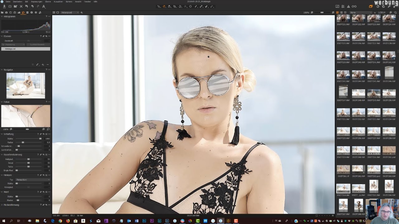 FUJI x-RAW Files Entwicklung - Schärfen