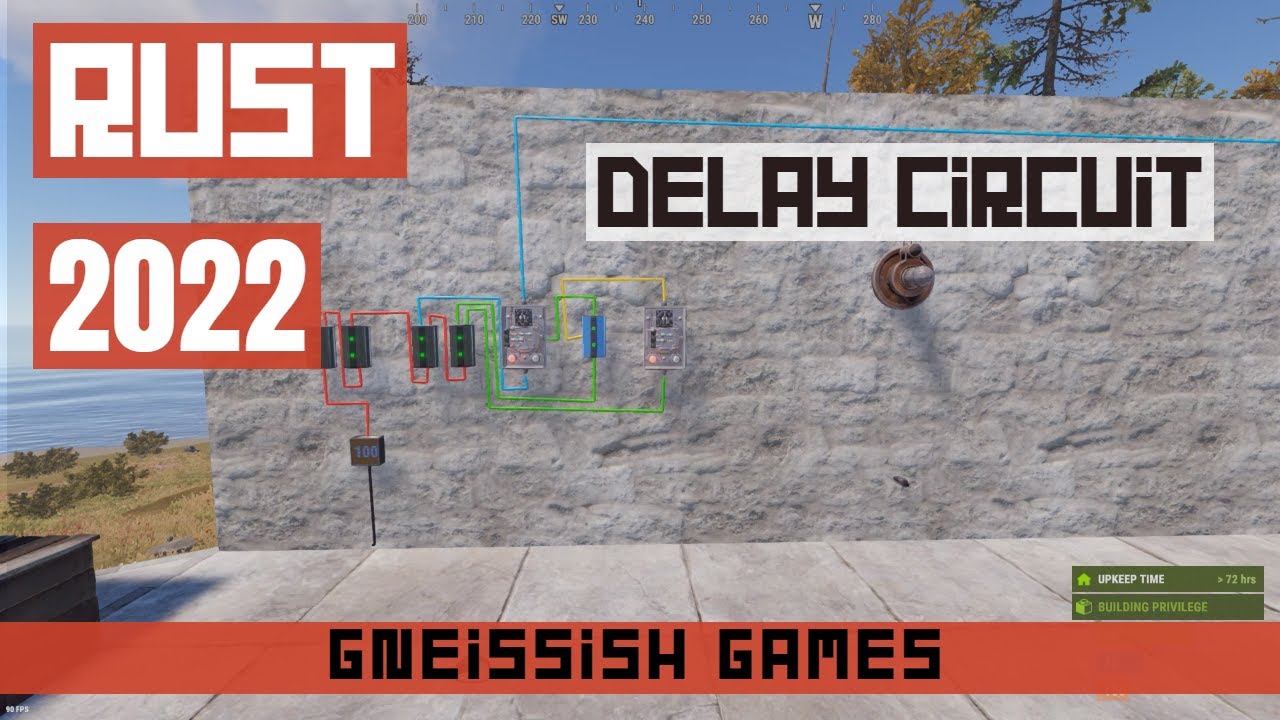 RUST Electricity Tutorial | Delay Circuit with examples - HBHF Sensor & Laser with Tesla Coil 2022!