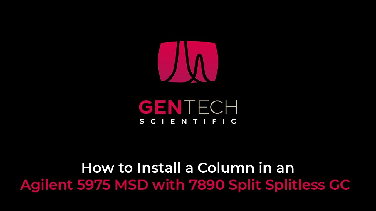 How to Install a Column in an Agilent 5975 MSD with 7890 Split/Splitless GC