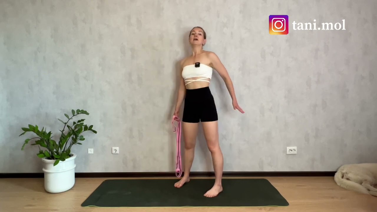 Тренировка с длинными тканевыми резинками GO DO IT от Татьяны @Tani MoL