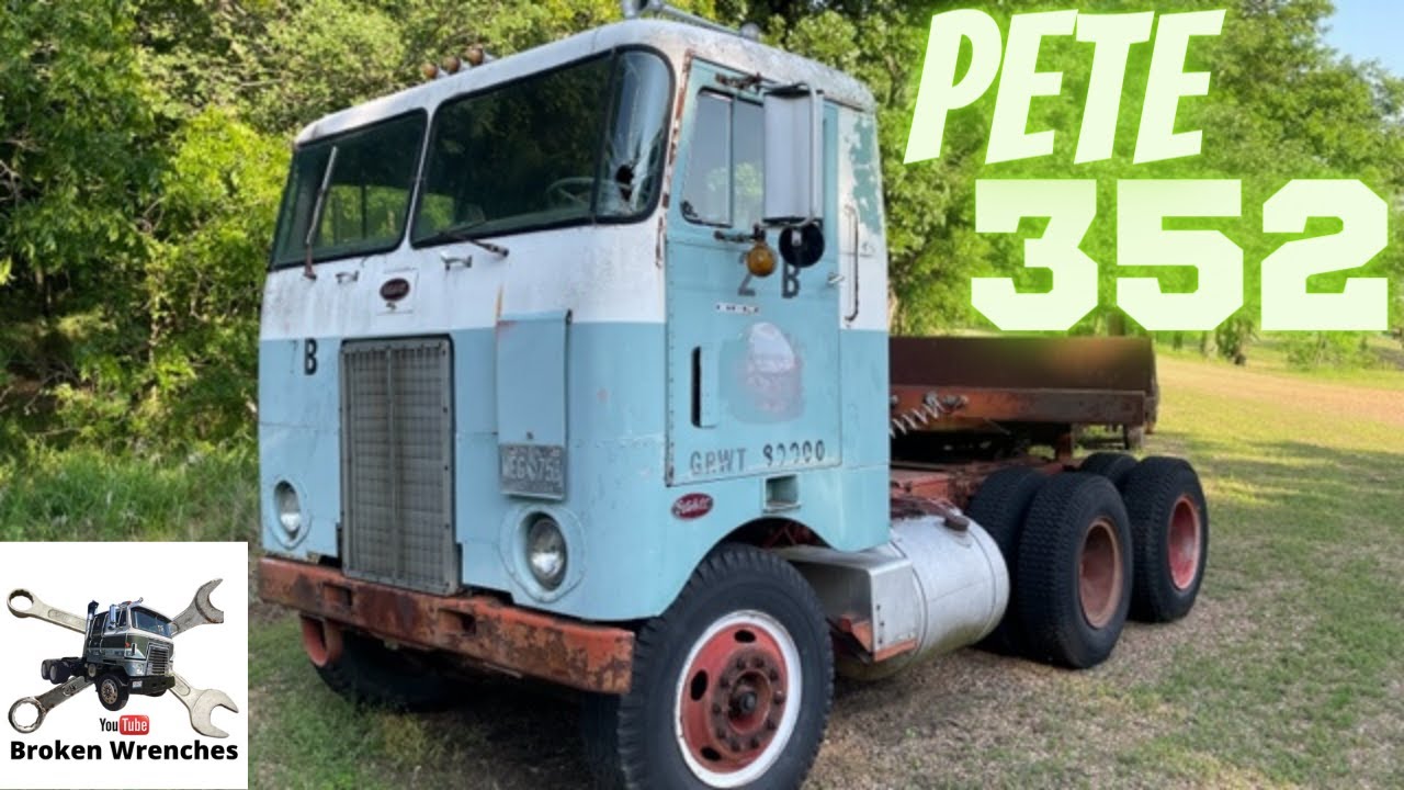 Classic Peterbilt 352. Field find Cabover.