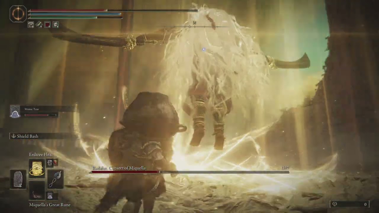 [Elden Ring] Mimic Tear, Ansbach, and Thiollier vs Promised Consort Radahn (EPIC ENDING)